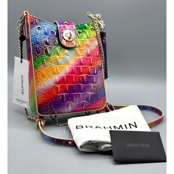 Brahmin Marley Multi Gumdrop Collection Leather Crossbody V04248940000050 NWT - Picture 11 of 16